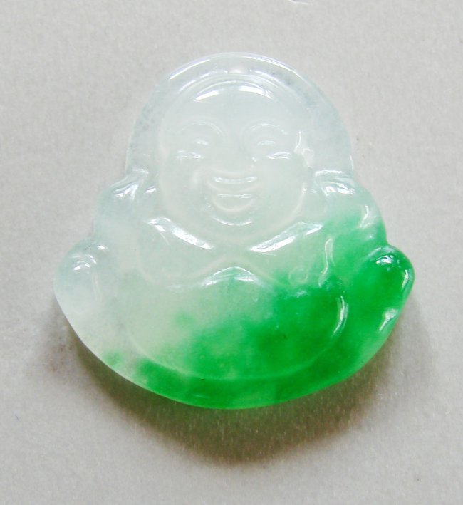 Natural Jadeite Jade Buddha Figurine Pendants Grade: A (1 of 3)