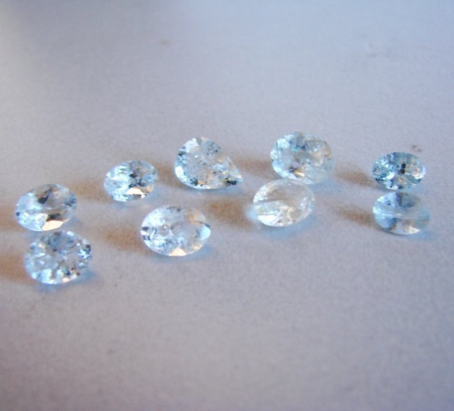 Natural Aquamarine Mix Lot 10 Pieces 10.47Carat (1 of 2)