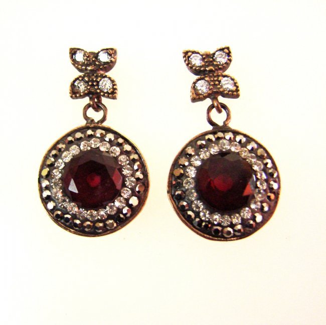 Red Onyx Creation Daimond 9.89Ct Two Tone 18k Overlay (1 of 3)