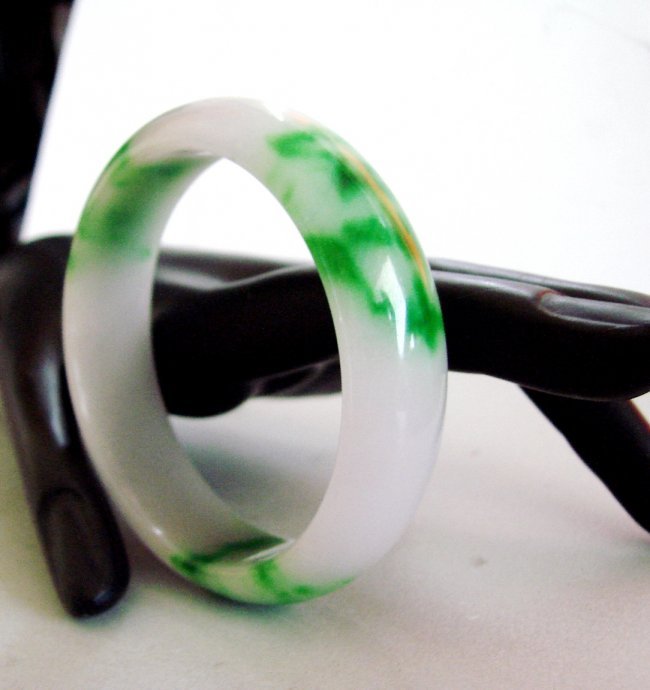 Natural Chinese Jade Bangle  Grade A Size: 6.5 (1 of 5)