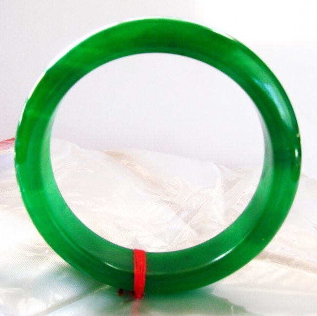 Natural Chinese Jadeite Jade Bangle Grade A Size :7 (1 of 4)