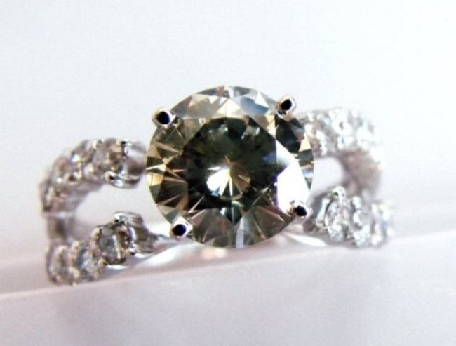 Anniversary Diamond Ring 3.35 14k White Gold (1 of 5)