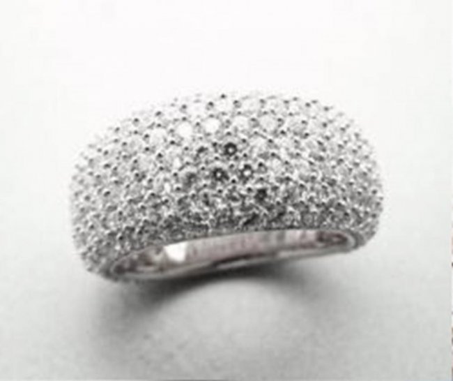 Creation Diamond Ring 5.04Ct 18k W/g Overlay (1 of 2)