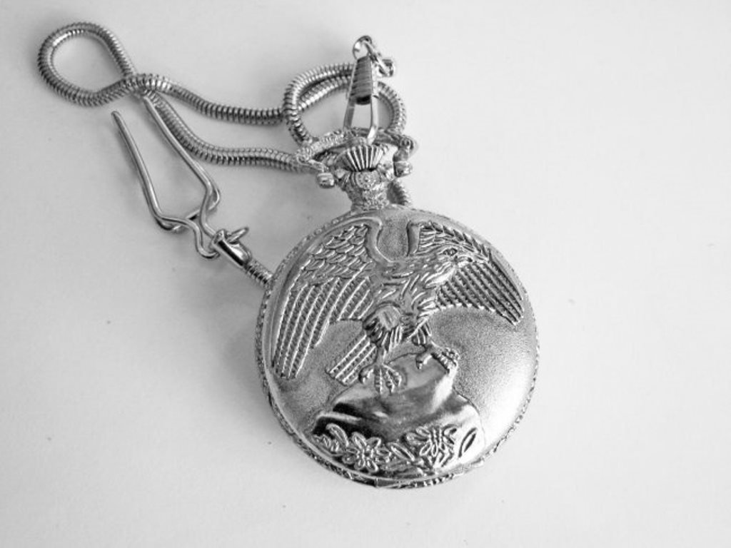 Pocket Watch \'L\' Luis Cardini 18k W/g Overlay (1 of 3)