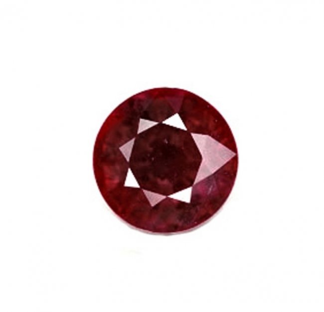 Loose Ruby Round Shape 3.12 CT 8x5.6MM (1 of 1)