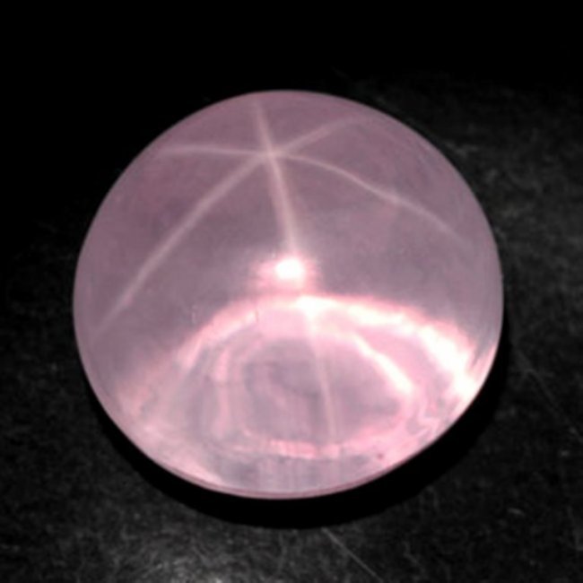 Pink Star Rose Quartz Cabochon 17.19Ct 14x12.4mm (1 of 2)