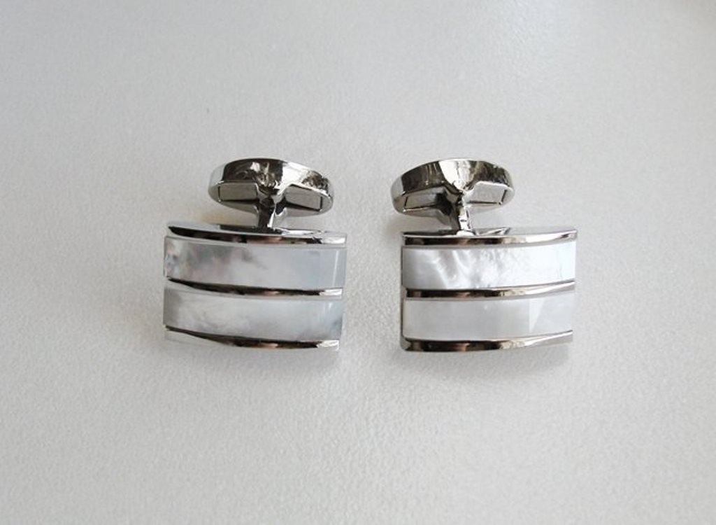 Cufflinks Mabe Pearl 18k W/G Overlay (1 of 2)