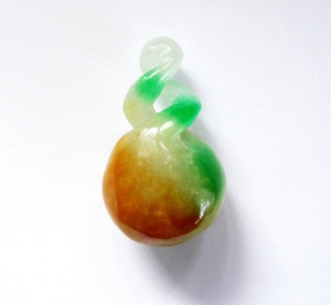 Double Loop Pendant Natural Jadeite Jade Grade Loose (1 of 3)