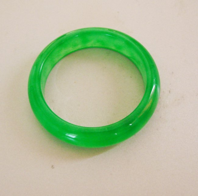 Natural Jadeite Jade Bangle Grade: A / Size 7.25 (1 of 3)
