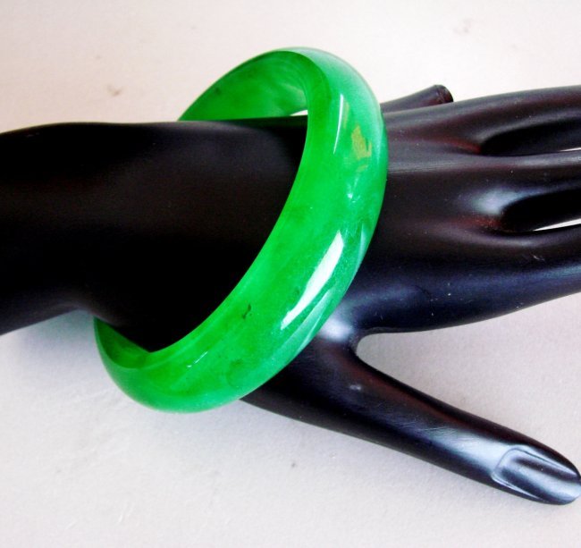 Natural Chinese Jade Bangle JBA-A Size: 7.25 (1 of 4)