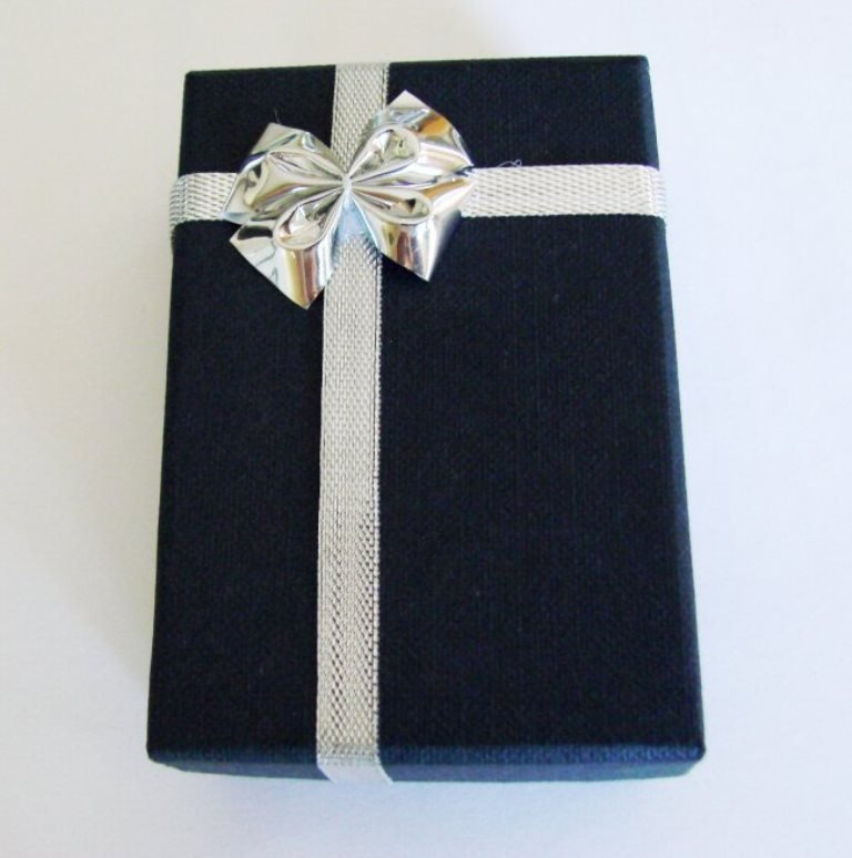 Men Cufflink Stainless Onyx Mother Pearl18k R/g Overlay (1 of 5)