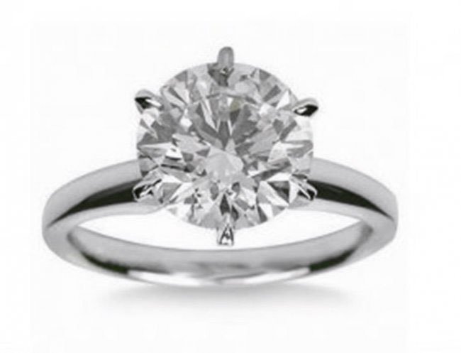 Engagement Diamond Ring 1.27Ct 14k W/g SZ 6 (1 of 2)