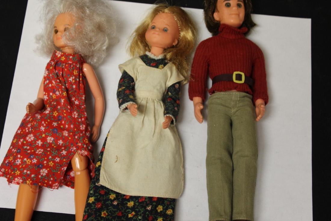 Lot of 3 Vintage Dolls by Mattel: from the 1970's - approximately 10 inches tall each