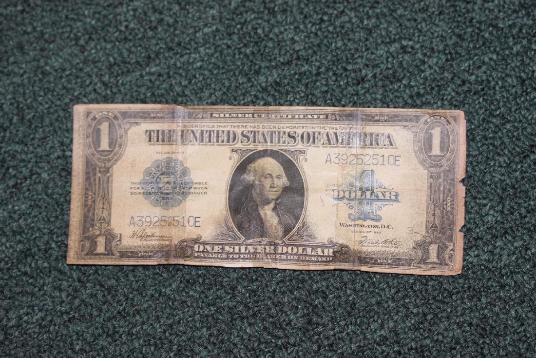 A 1923 One Dollar Note: as shown
