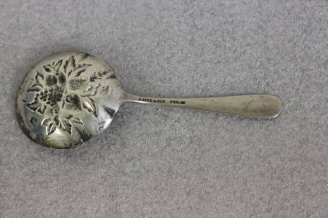 An S.Krik and Son Sterling Berry Spoon: 5 1/8" long