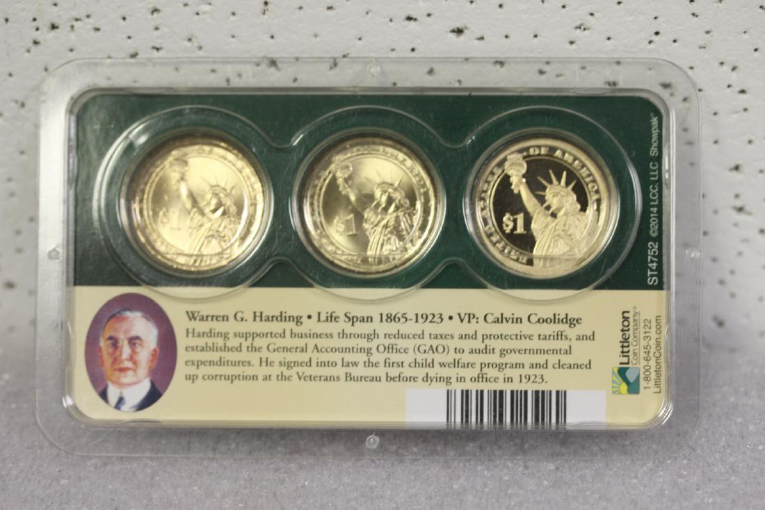 Warren G. Harding 2014 3 Coin Set: as shown