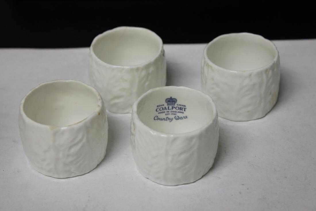 Lot of 4 Coalport Napkin Rings: As shown on photos