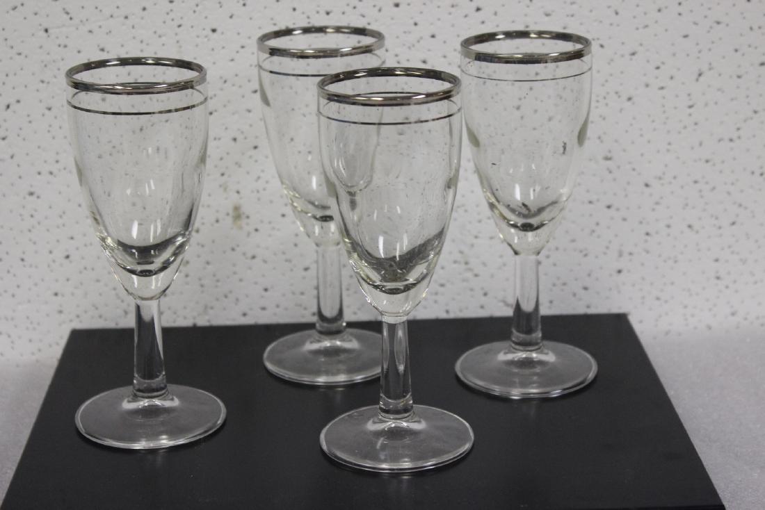 Lot of 4 Wine Glasses: 5 3/4" tall