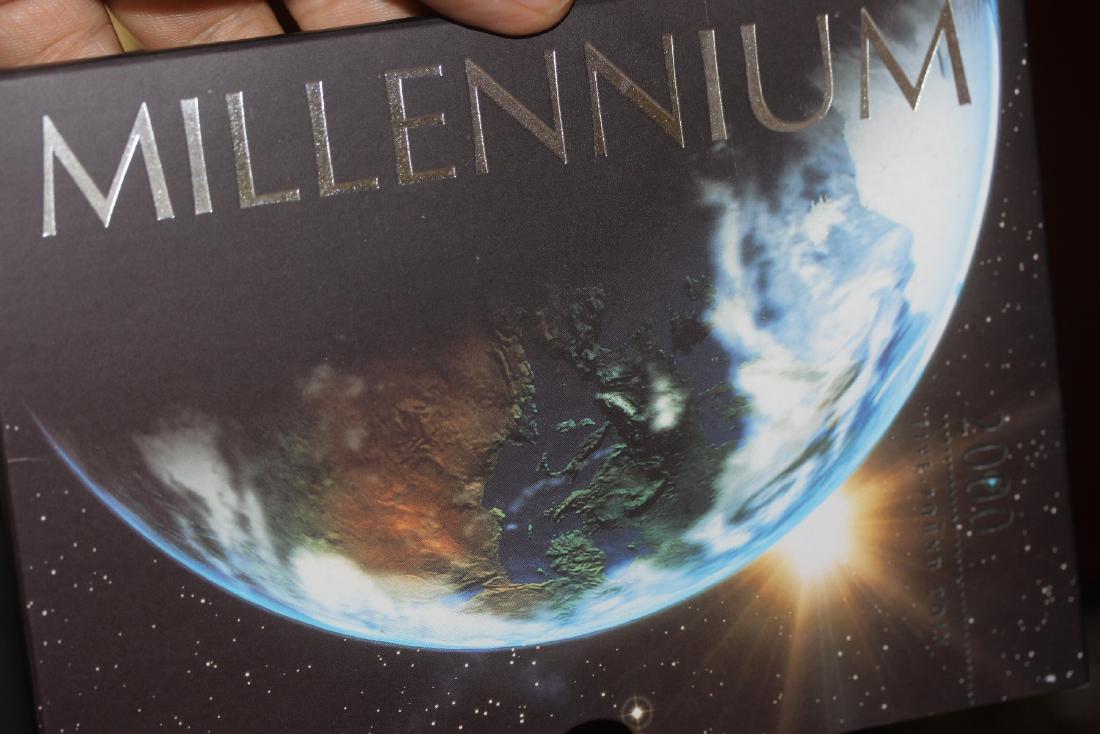 A British 5 Pound Coin - 2000: a millenium coin