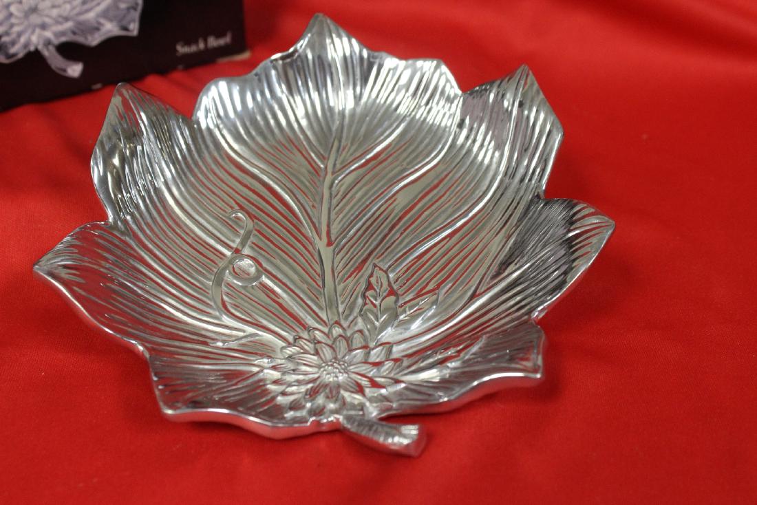 A Fitz and Floyd Metal Serveware: snack bowl