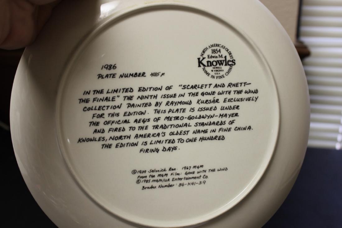 Gone With The Wind Collector's Plate: 10 inches in diameter