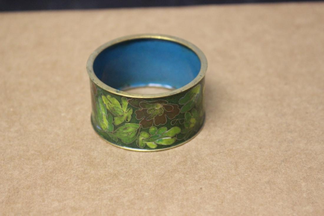 A Chinese Cloisonne Napkin Ring: as shown