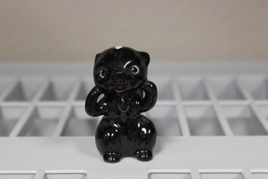 A Miniature Ceramic Squirrel: 2 1/8" tall