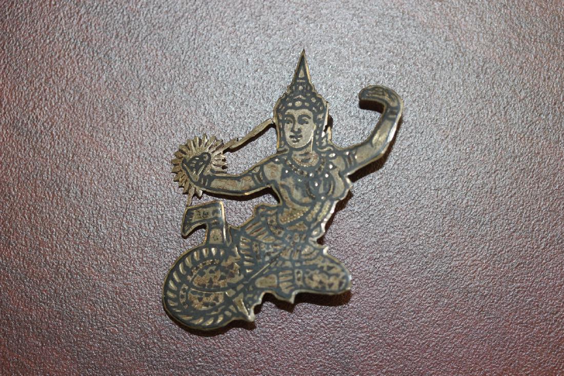 A Siamese Silver Brooch or Pin: as shown