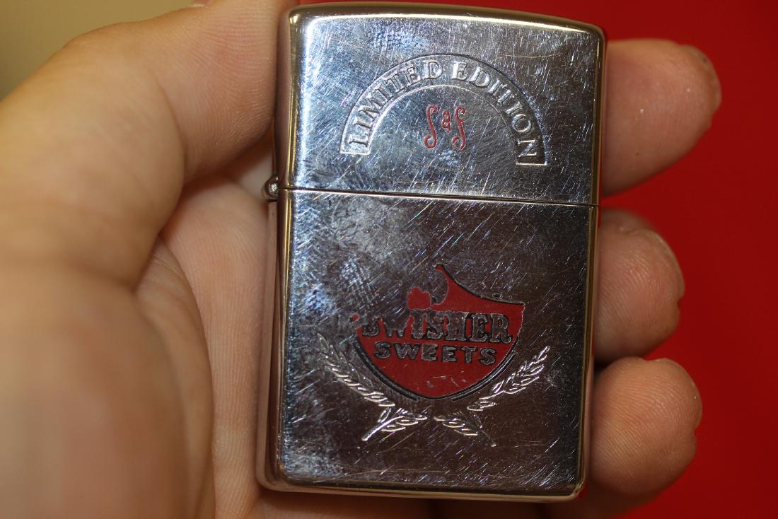 A Zippo Swisher Sweets Limited Edition Lighter: Used