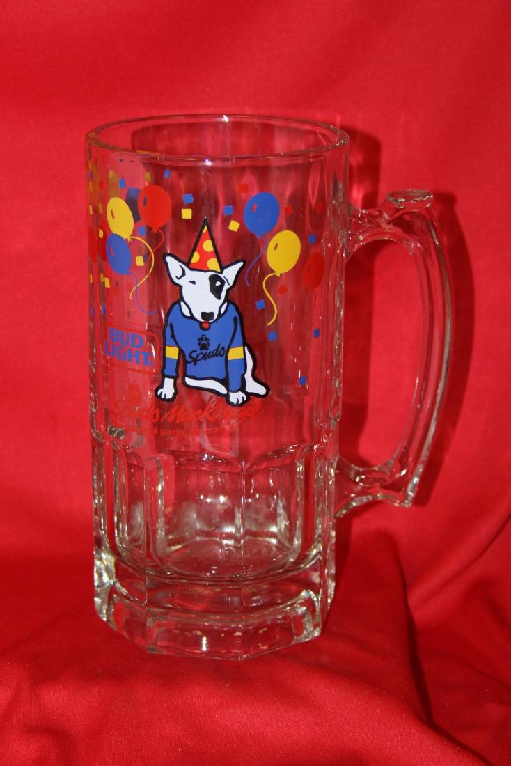 A Bud Light Glass Mug: 8" tall