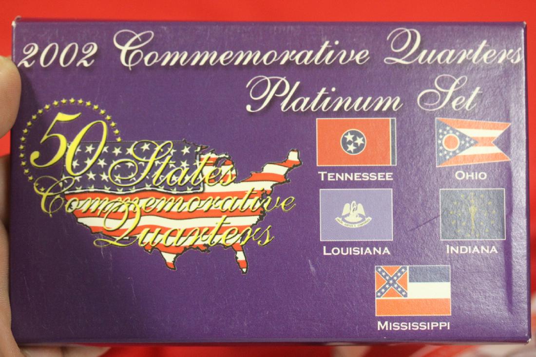 2002 Commemorative Quarters Platinum Set: as shown