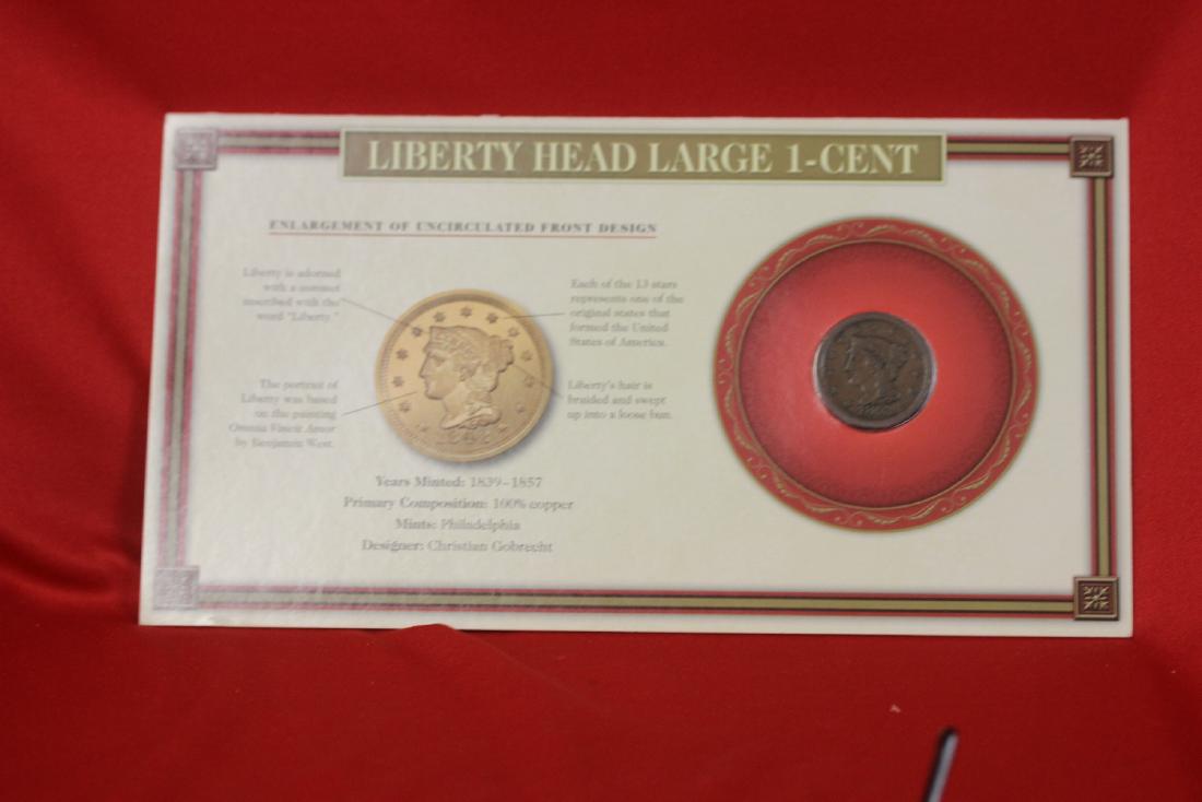 An 1853 Liberty Head Large Cent: as shown