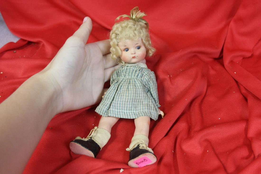 A Vintage Shirley Temple Doll ? vogue just me? others?: 9 inches tall marked germany