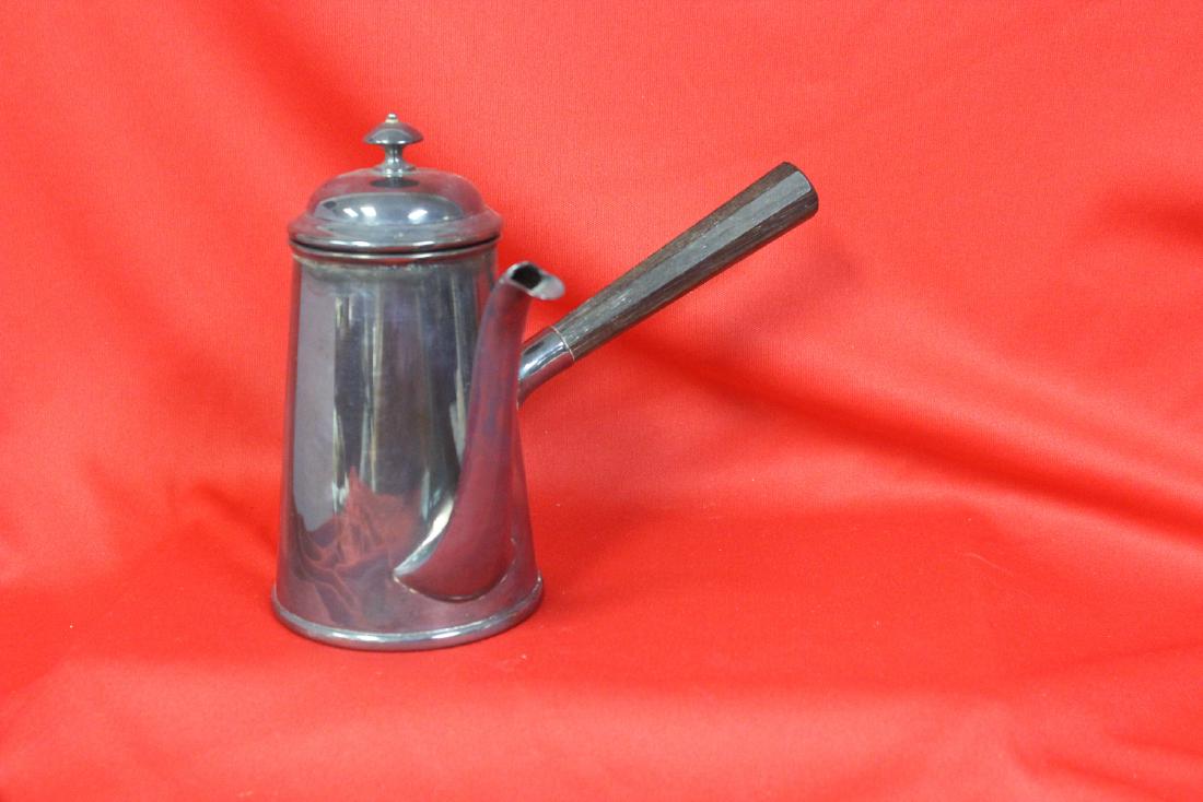 Silverplated Teapot: 6" tall