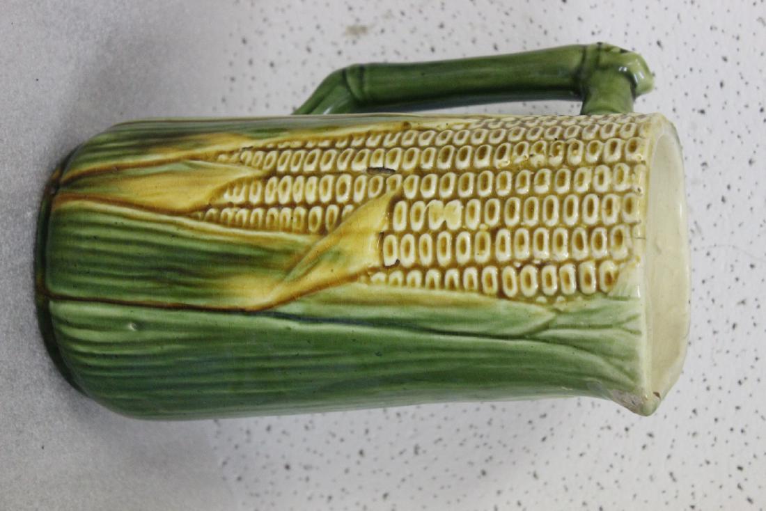 A Shawnee Corn Pitcher: please note: blemishes, hairline - 8 3/4" tall