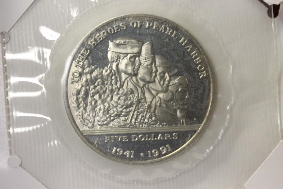 Marshall Island $5.00 Commemorative Coin: Pearl Harbour