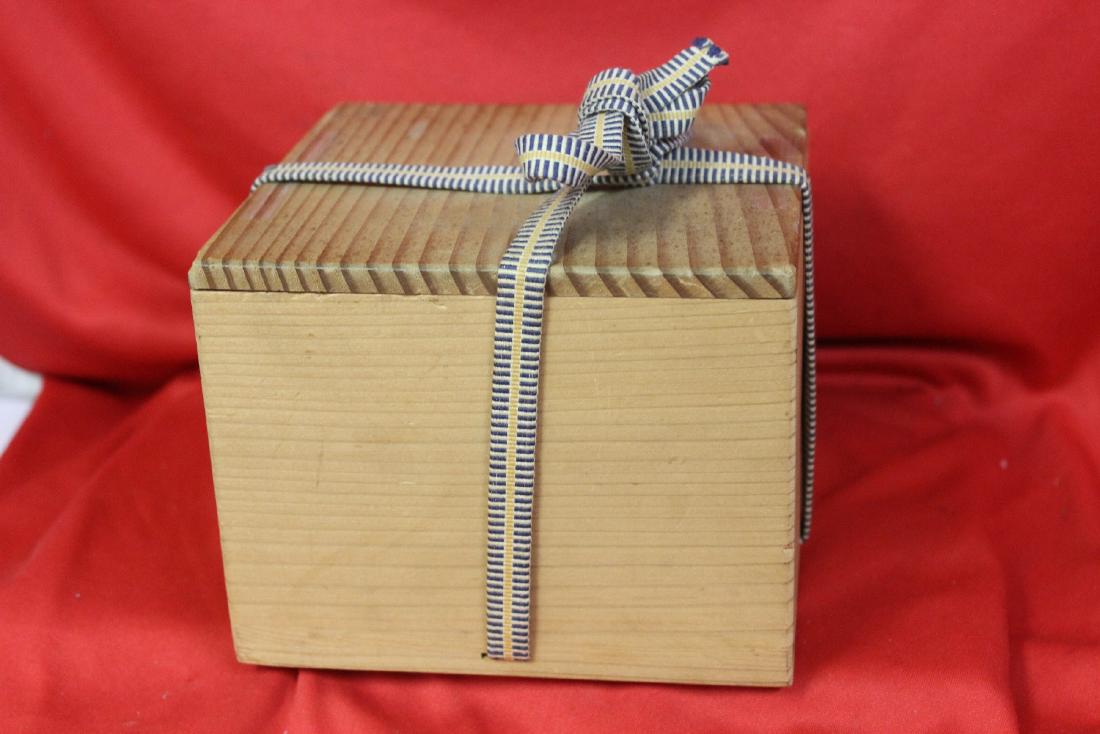 A Japanese Wooden Box: 6 1/4" x 4 3/4" x 6 5/8"