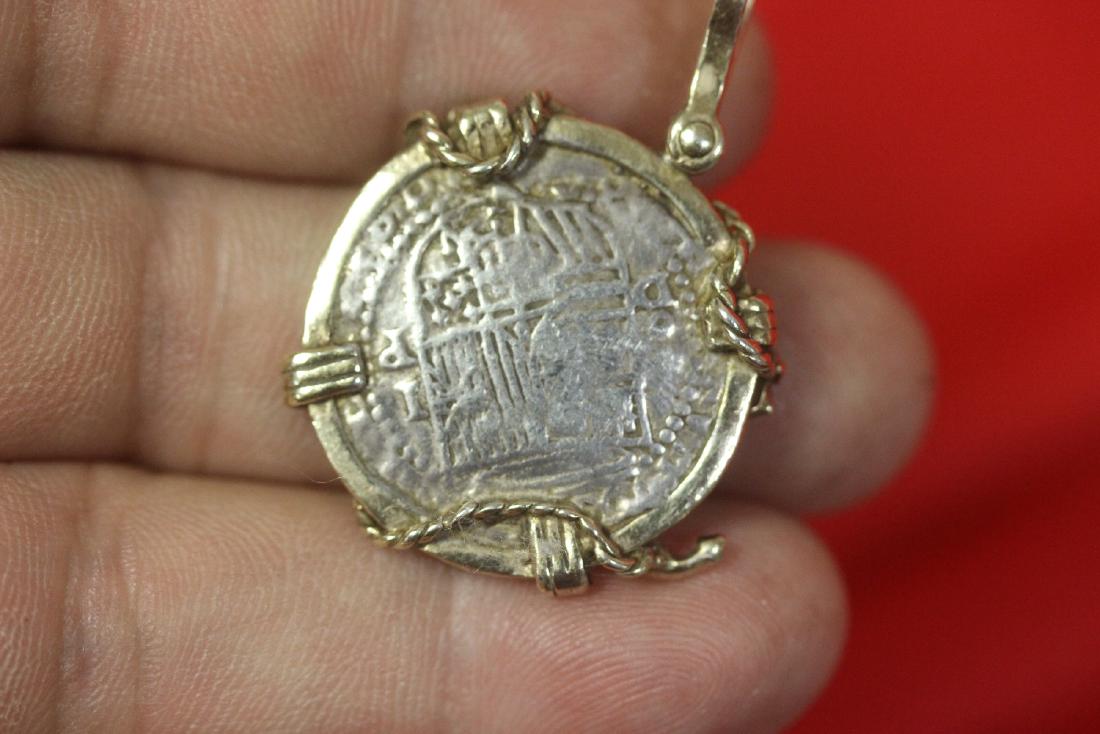 A Spanish Shipwreck Coin Pendant: Do not know if it is authentic or replica