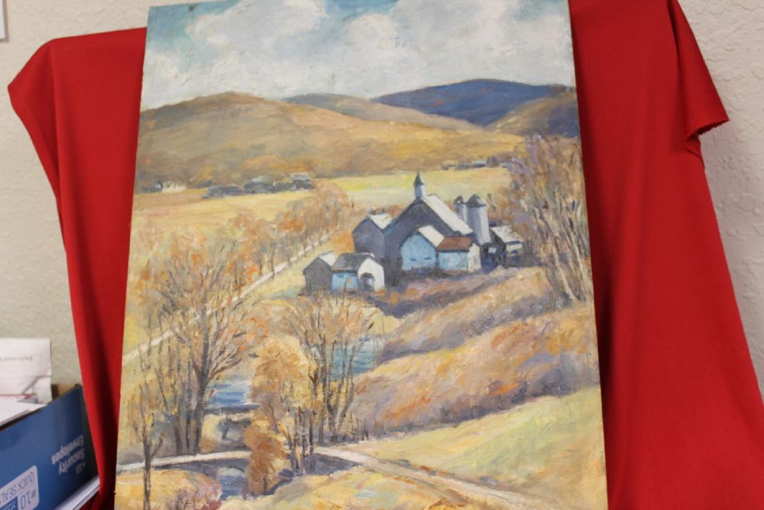 An Oil on Board: signed on the back: Ann Van Pelt - 20" x 16"