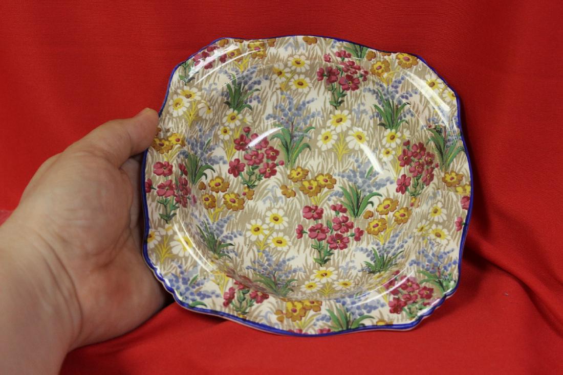 A Chintz Grimwades, England Royal Minton Square Bowl: 6 5/8" square