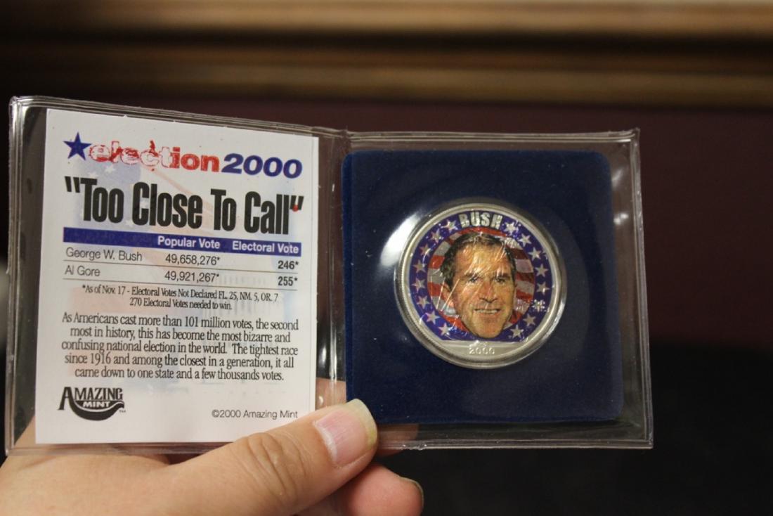 A .999 Pure Silver George Bush 2000 Presidental Coin: by Amazing mint
