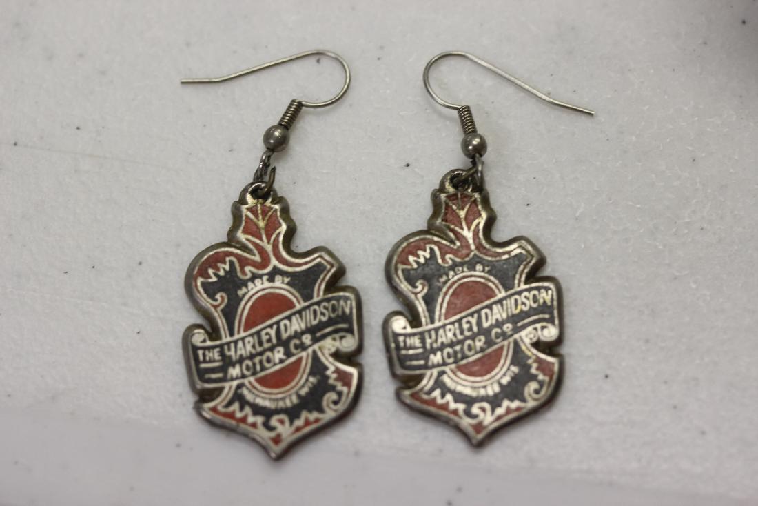 Pair of Harley Davidson Vintage Earrings: as shown