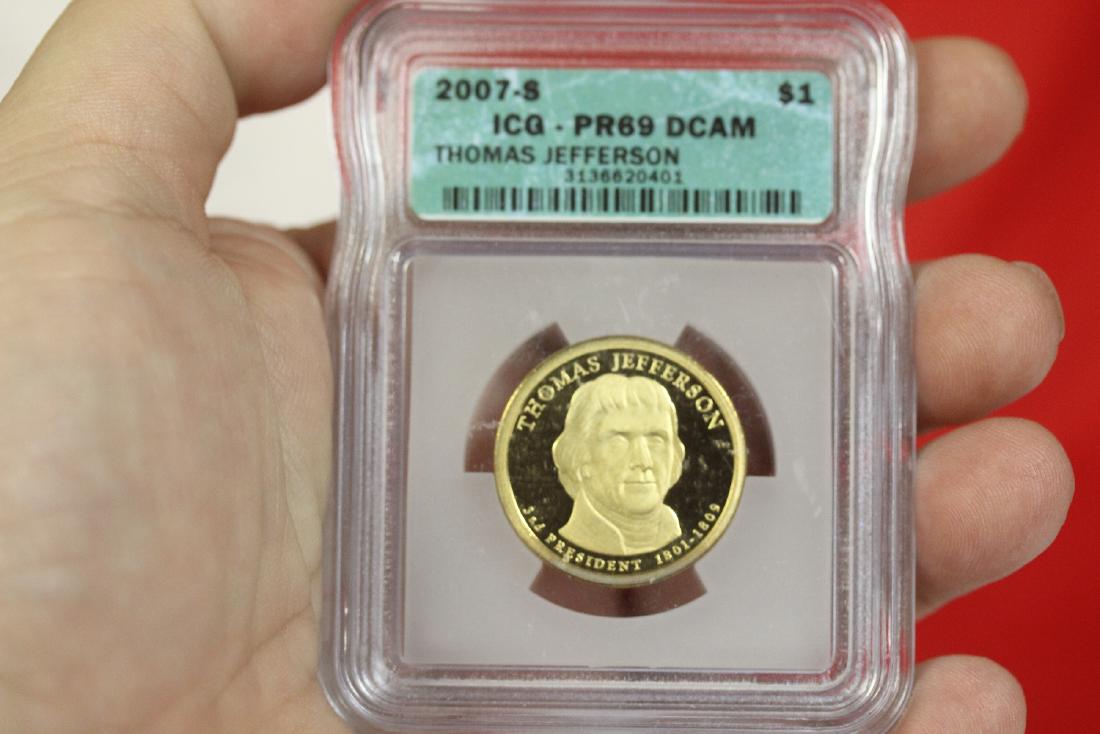 A Graded 2007-S Thomas Jefferson Dollar: ICG PR69 DCAM