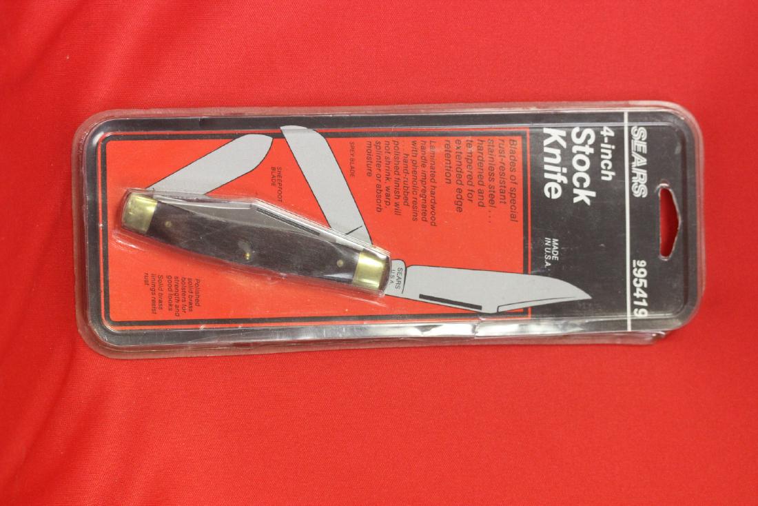 A Sears Pocket Knife: wood handle