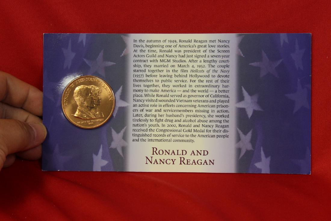 Ronald and Nancy Reagan Commemorative Coin: as shown
