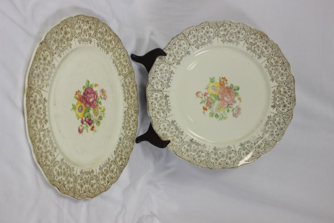 Set of 2 Keystone 22 Karat Gold Plate: please note: one has a chip - 10 5/8" in diameter each