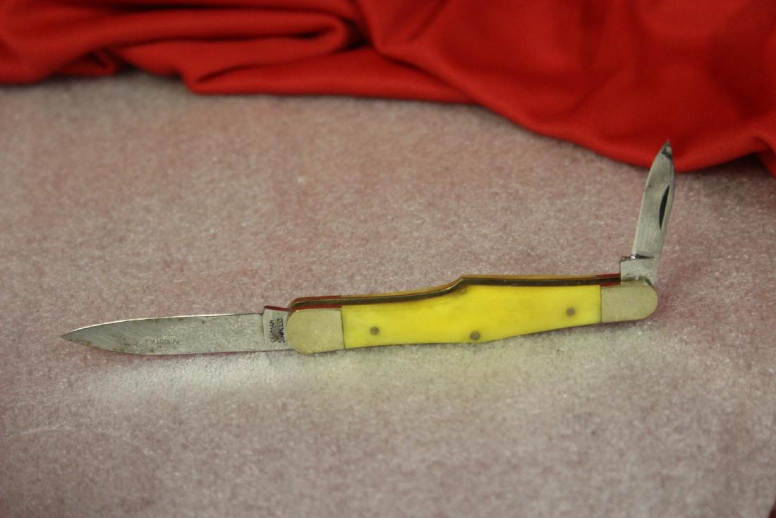 A Bakelite Handle Pocket Knife: From Germany - 3 1/2" when folded