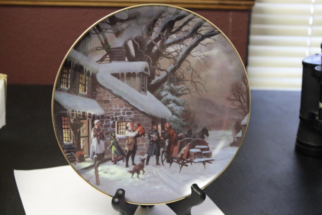 A Collector's Plate "The Homecoming" by Lloyd Garrison: Boxed with COA - 8 1/2" in diameter