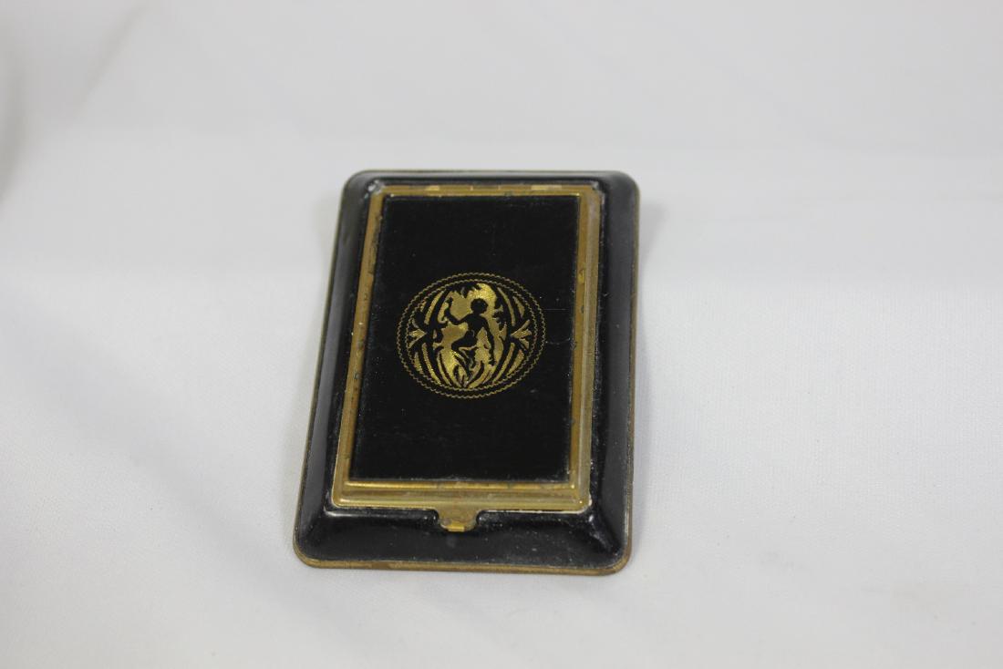 An Unusual Compact: 3" wide - please note: top slightly dented
