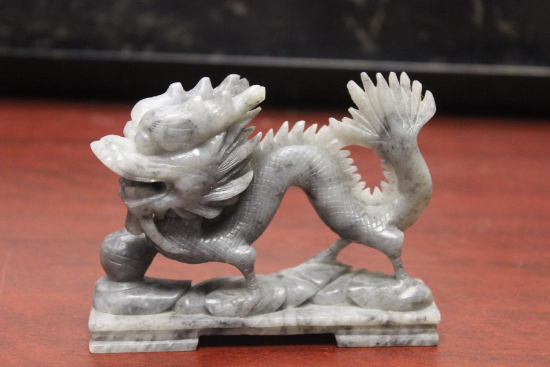 A Soapstone Dragon: Chinese - 4 3/4" long